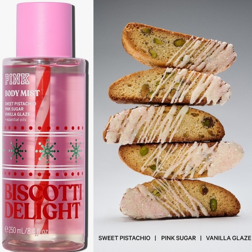 PINK Victoria's Secret Biscotti Delight Fragrance Body Mist 8oz NEW